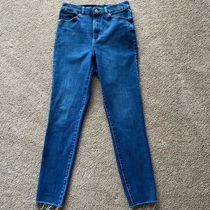 Express Flexx Super High Rise Medium Wash Skinny Jeans Size Medium 6/8/10